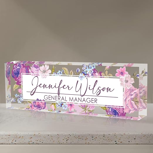 Desk Name Plate Personalized Name Plate For Desk Office Desk Decor For Women  Men Employee Appreciation Gifts The Office Gifts For Boss Lawyer Manager Teacher Nurse