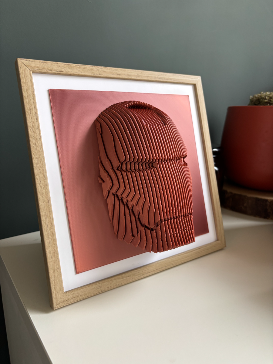 Eliso Arc Reactor Armor Layered Sculpture Wall Art