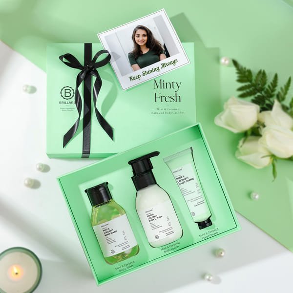 Personalized Minty Fresh Selfcare Set