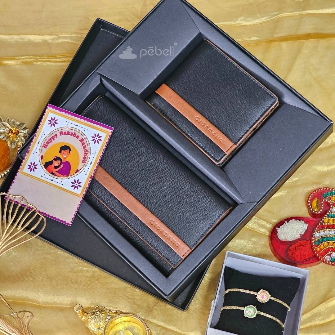 Personalized Giordano Wallet  Clutch Set For Bhaiya Bhabhi