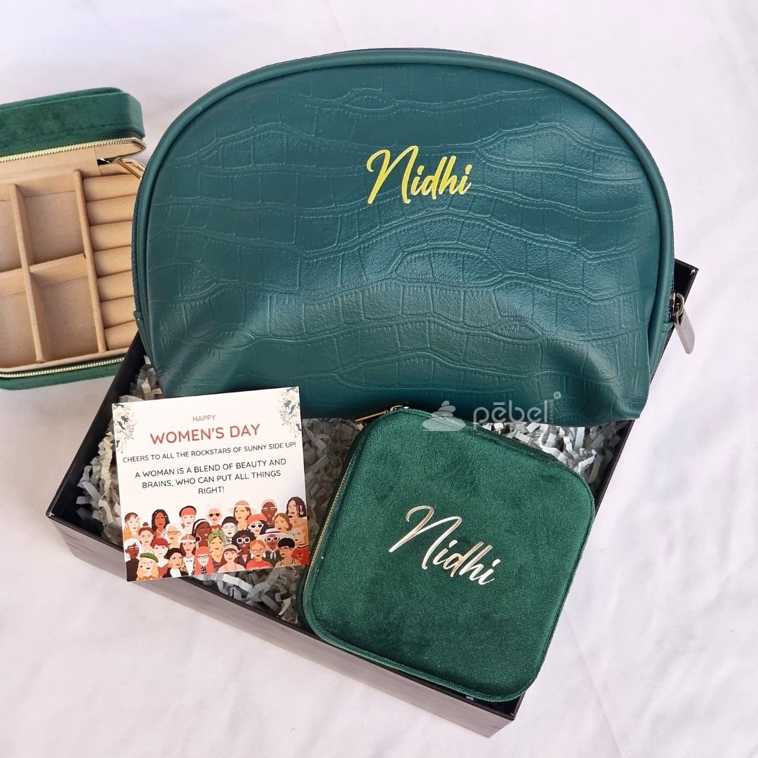 Womens Day Hampers  With Pouch And Jewelry Box