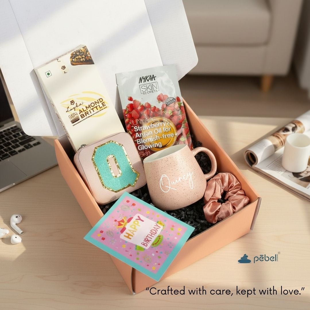 Elegant Pastel Mug And Jewellery Box Hamper