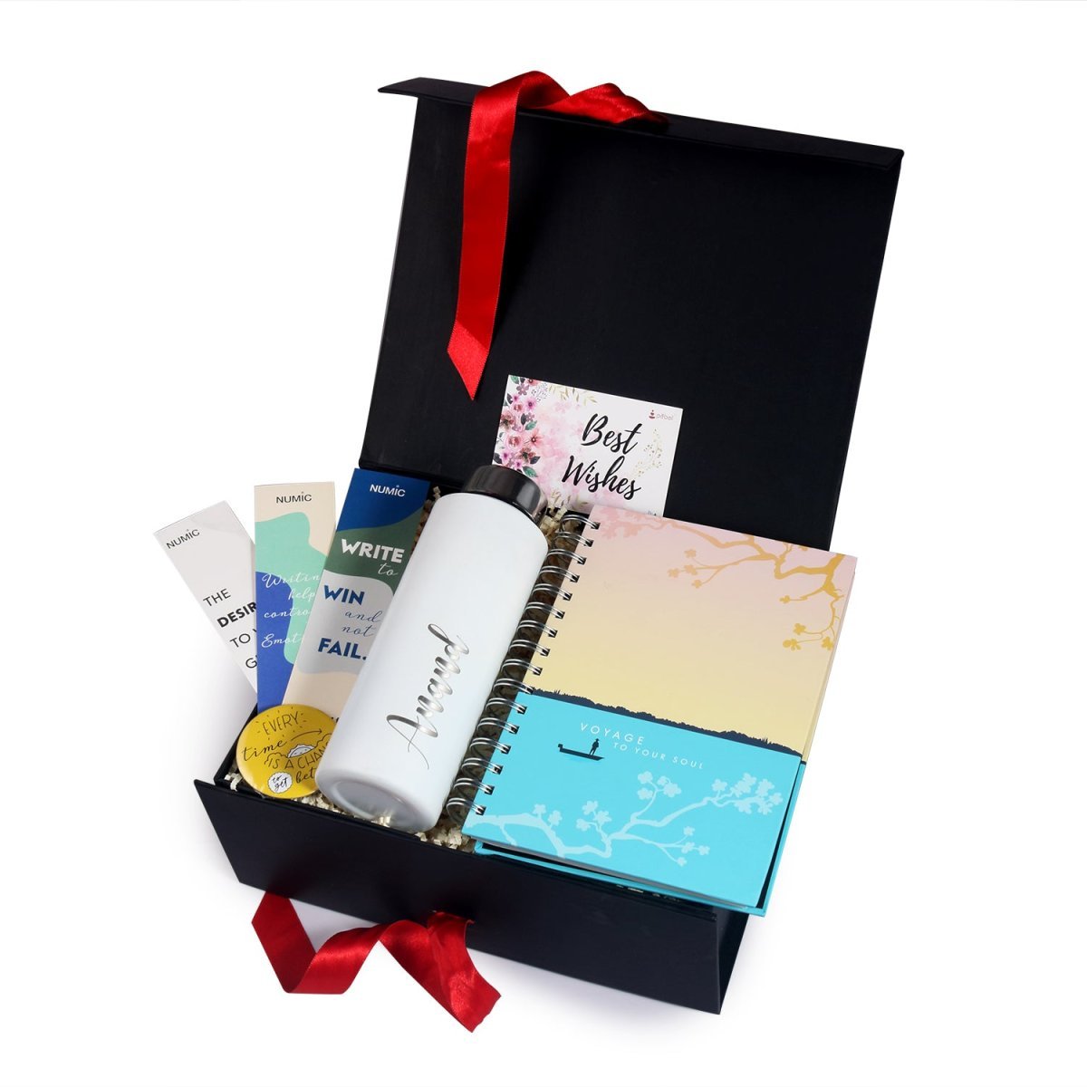 Personalized Stainless Steel Bottle  Planner Gift Set