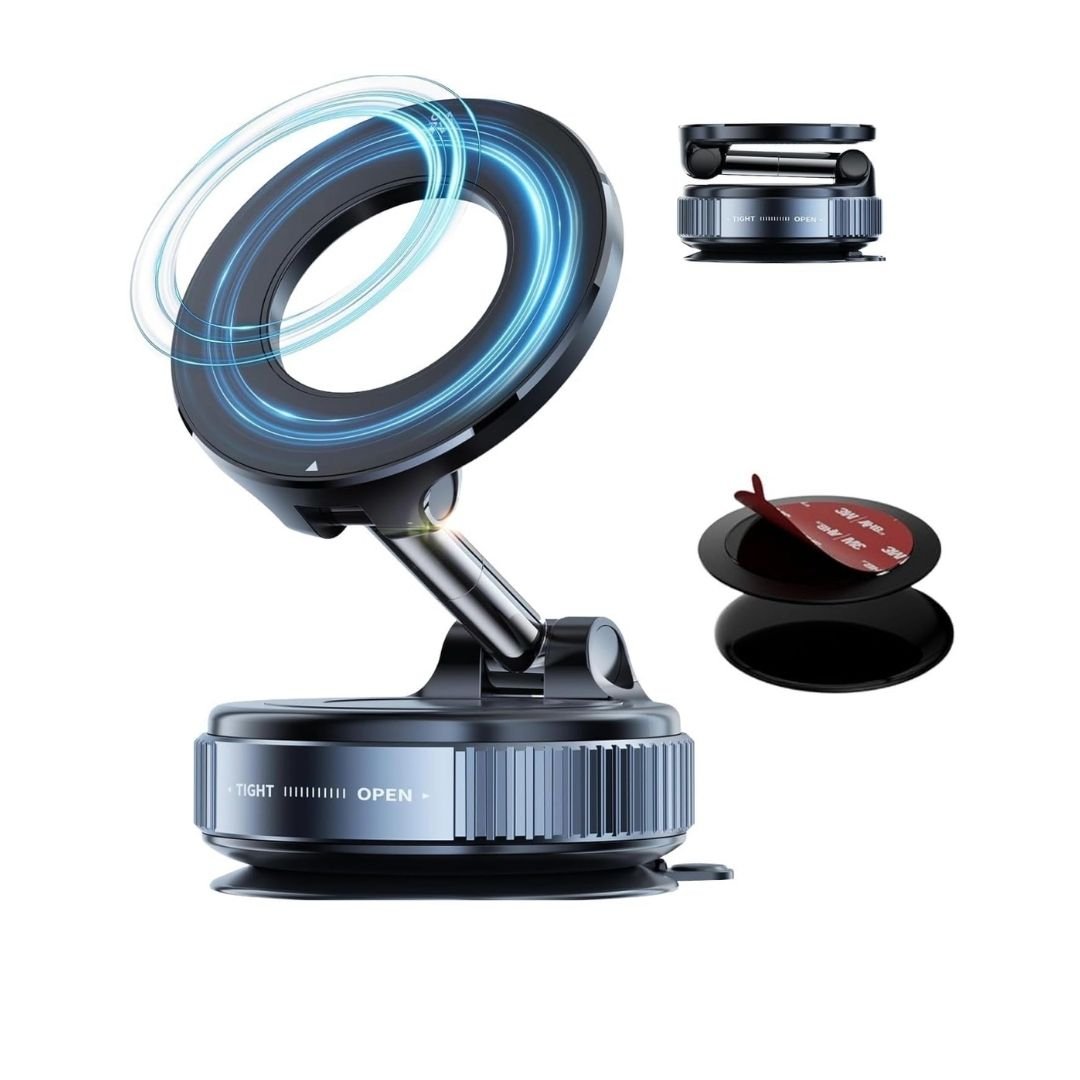 360 Vaccum Magnetic Phones Holder  Magnetic Car Phone Mount