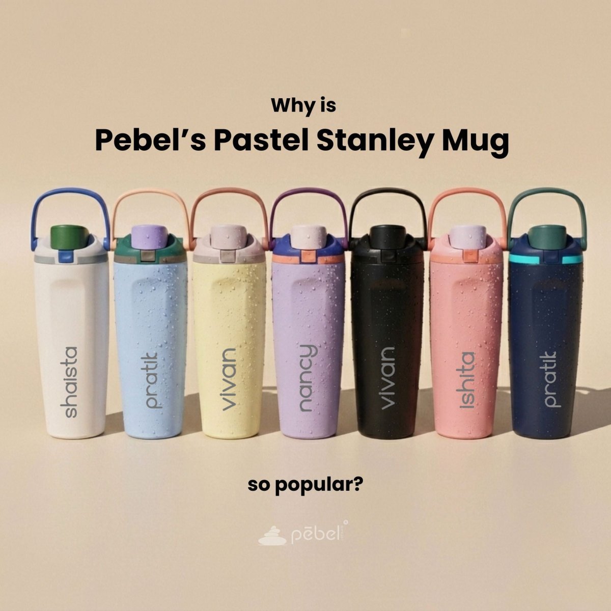 Personalized 900ml Pastel Stanley Mug  Stainless Steel  Uber Trendy