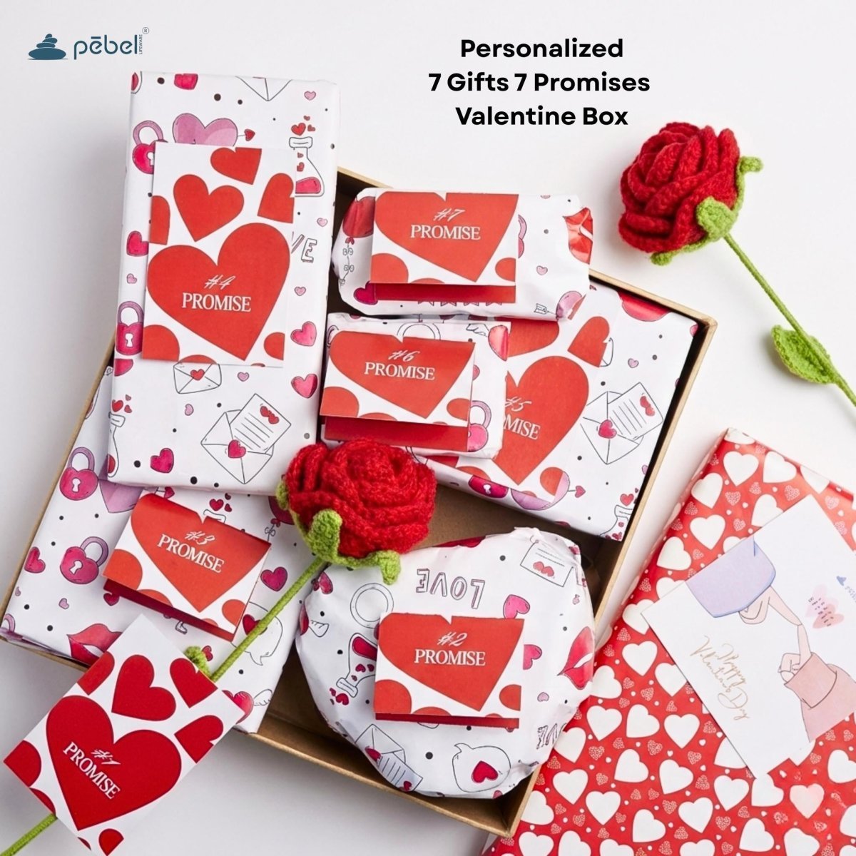 7 Gifts 7 Promises  Valentine Personalized Gift Hamper