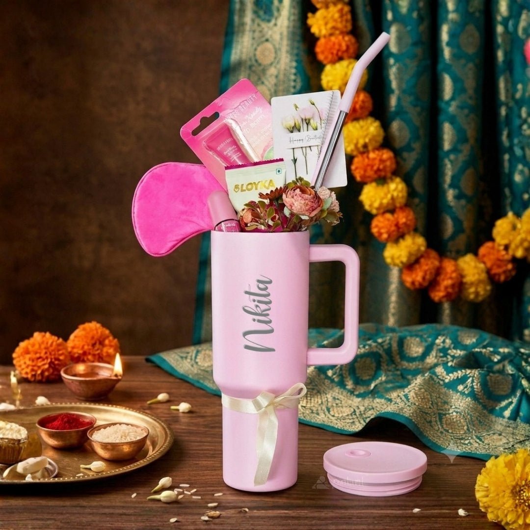 Personalized Pinteresty Cute Pink Tumbler 1200ml