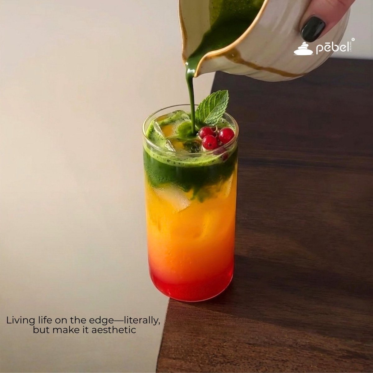 Modern Minimalist Glasses Set Of 2  300ml  Ideal For Iced Coffee  Lattes
