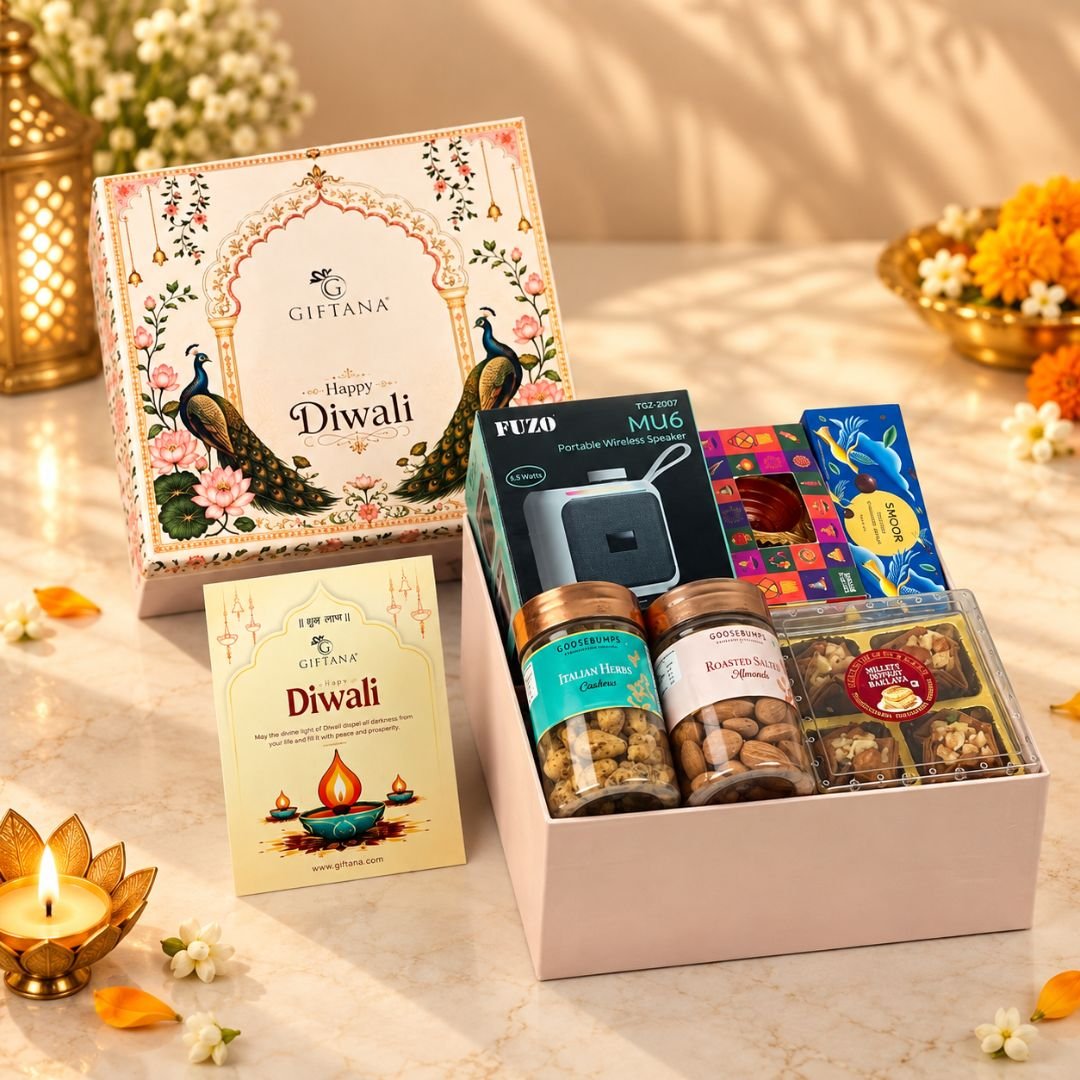 Festive Beats  Diwali Gift Hamper With Wireless Speaker  Gourmet Treats
